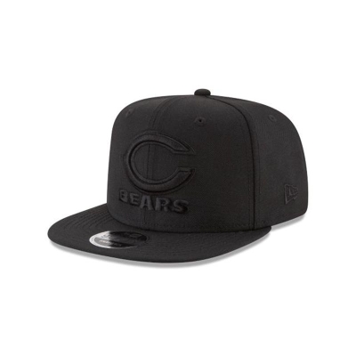 Chicago Bears Gorra | New Era NFL Black On Black High Crown 9fifty Snapback Cap Mexico - Negros